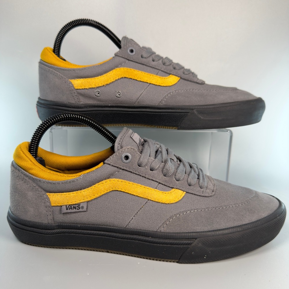 Vans Gilbert Crockett Pro Men 8 Skate Sneaker Gray Yellow Low Shoe Ultra Cushion